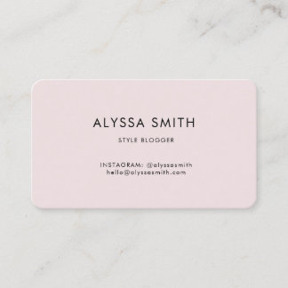 Fashion and Style Blogging, Business, Social Media Business Card