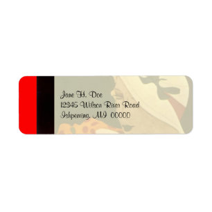 Fashion Art Deco Return LABEL ~ EZ2 Change Info Return Address Label