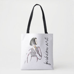 Fashion Art Fashion Illustration Art Print Tote Bag