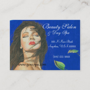 Fashion Beauty & Day Spa Woman Business Card