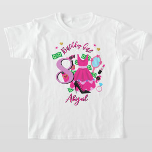 Fashion birthday Girl toddler tshirts