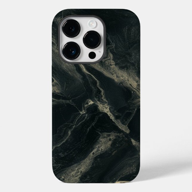 Fashion Black Marble Cool Case-Mate iPhone Case (Back)