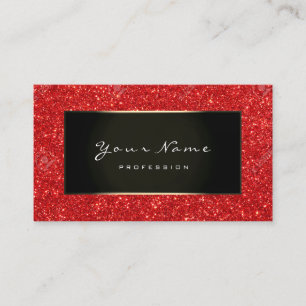 Fashion Blogger Champagne Red Gold Ruben Business Card
