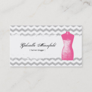 Fashion Blogger Modern Contact Business Card