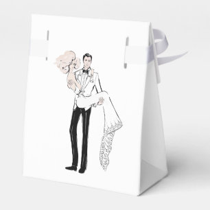 Fashion Bride and Groom Favour Box