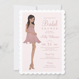 Fashion Bride Bridal Shower Invitation