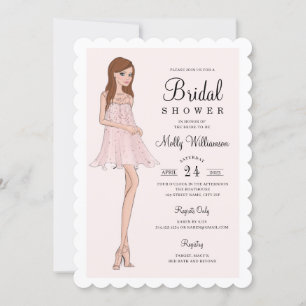 Fashion Bride Bridal Shower Invitation