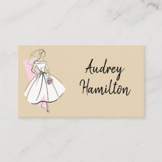 Fashion Bride Neutral business card