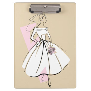 Fashion Bride Neutral clipboard