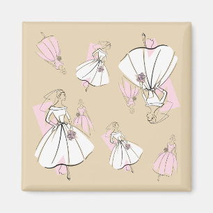 Fashion Bride Neutral Group Multi magnet square
