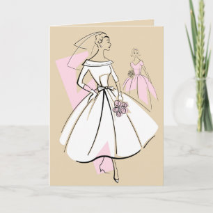 Fashion Bride Neutral Group Text beige Card