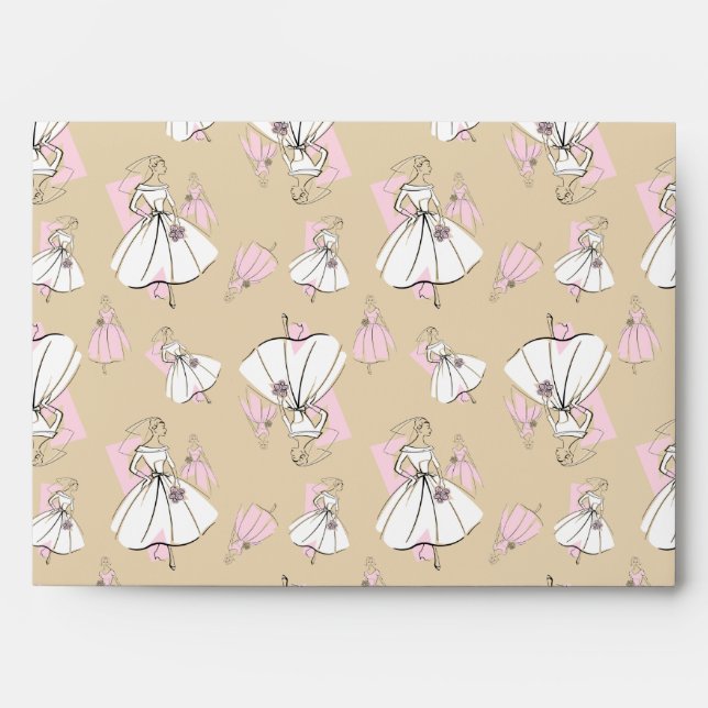 Fashion Bride Neutral Multi envelope pink inside (Front)