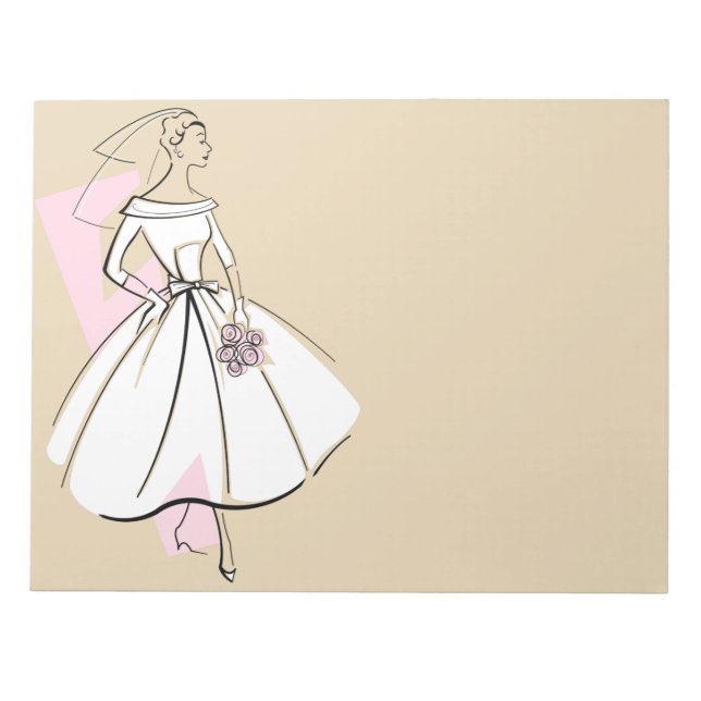 Fashion Bride Neutral notepad (Front)
