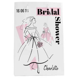 Fashion Bride Pink Group Bridal Shower bag medium