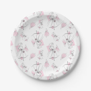 Fashion Bride Pink Group Multi paper plates