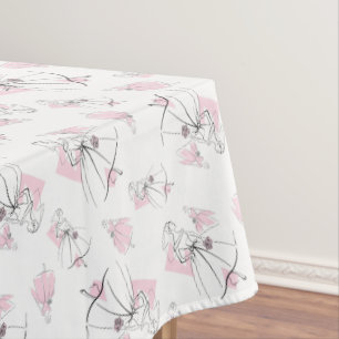 Fashion Bride Pink Group Multi tablecloth