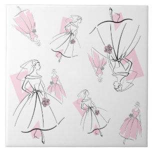 Fashion Bride Pink Group Multi tile