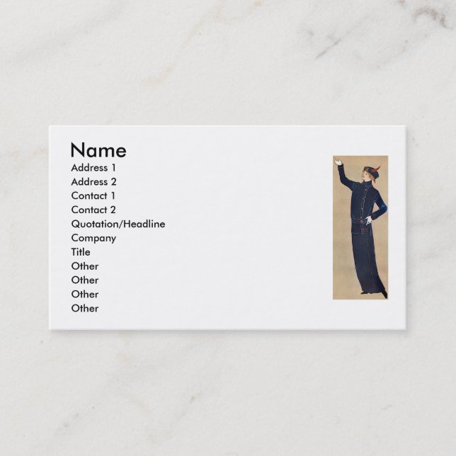 Fashion Business Card (Front)