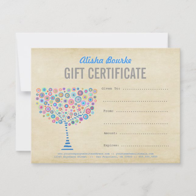 Fashion Business Gift Certificate Template (Front)