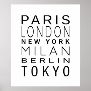 Fashion Capitals Poster