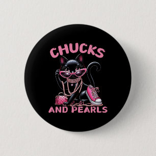 Fashion Cat 6 Cm Round Badge