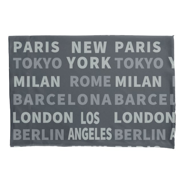 Fashion Cities Pillowcase (Front)