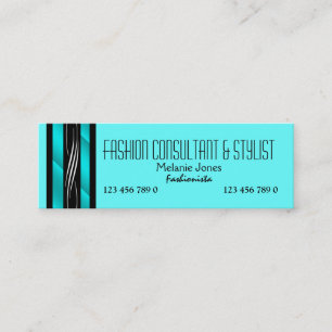 Fashion consultant stylist shopper PERSONALIZE Mini Business Card