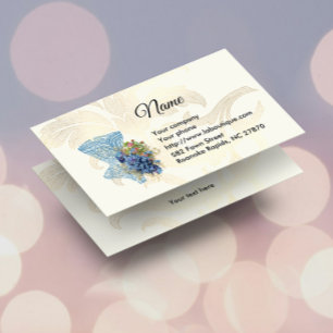 Fashion Corset & Flowers Business Card
