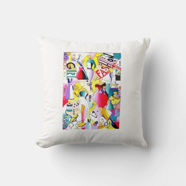 Fashion Design by Crazy Art  Cushion (Front)