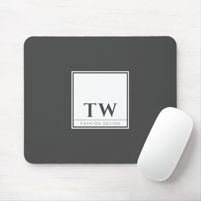 Fashion Design Dark Grey Mouse Pad (With Mouse)