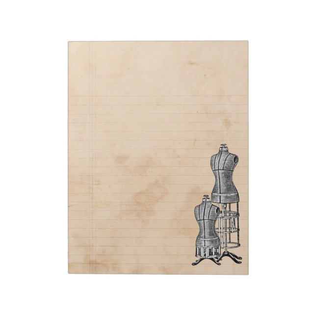 Fashion Design Notepad (Rotated)