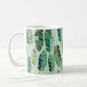 Fashion design with tropical banana plants coffee mug