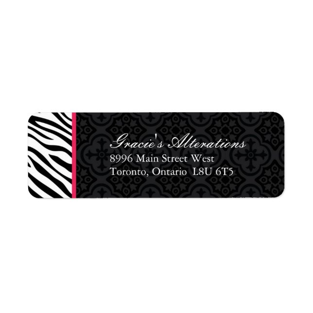 Fashion Designer Address Labels (Front)