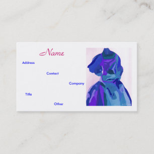 Fashion Designer Blue I Business Card