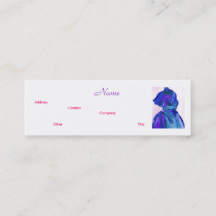 Fashion Designer Blue I Business Card