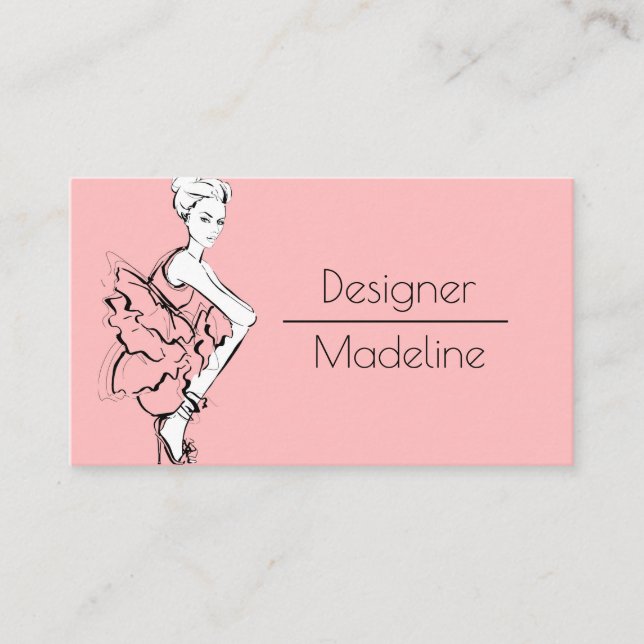 Fashion Designer Business Card (Front)