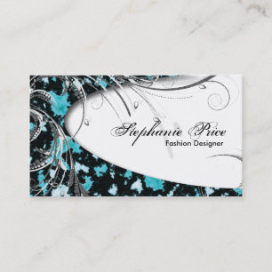 Fashion Designer Business Card - Abstract Glitter