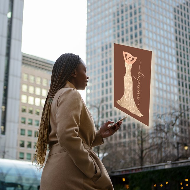 Fashion Designer Dress Logo QR Rose Shop Business Card (Fashion Designer Dress Logo QR Rose Shop Business Card)