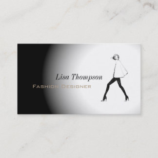 Fashion Designer Model Style Clothes Stylist Business Card