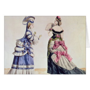 Fashion designs for women from the 1860's