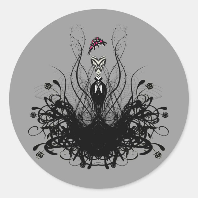 Fashion Diva Classic Round Sticker (Front)