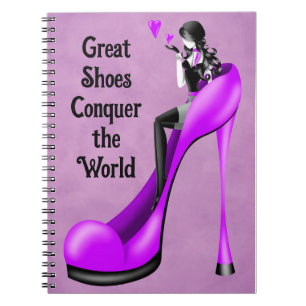Fashion Diva in Stiletto Notebook