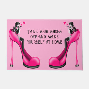 Fashion Diva in Stiletto - Pink Doormat