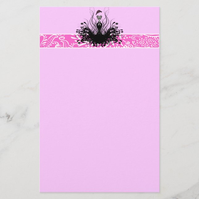 Fashion Diva Invitations, Flyers and Stickers Stationery (Front)
