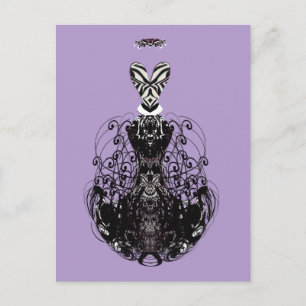 Fashion Diva Retro Vintage Dress Custom Card Colou