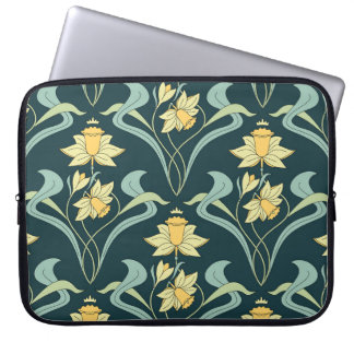 Fashion Dogs: Cute Outfits Pattern Laptop Sleeve