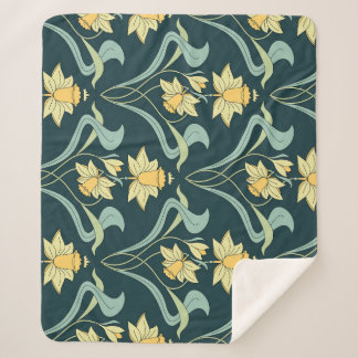 Fashion Dogs: Cute Outfits Pattern Sherpa Blanket