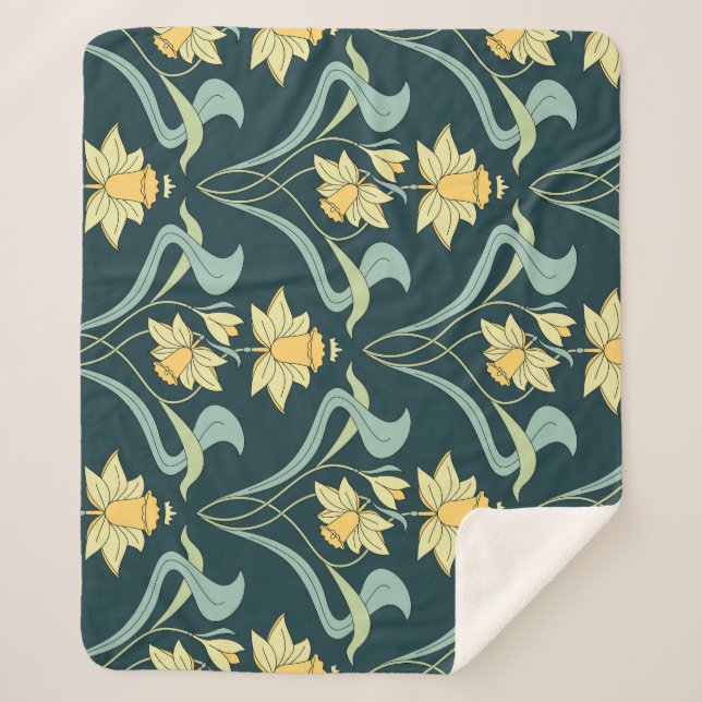 Fashion Dogs: Cute Outfits Pattern Sherpa Blanket (Front)