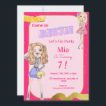 Fashion Doll Bestie Birthday Party Invitation<br><div class="desc">Celebrate in style with this trendy Besties Birthday Invitation. Ready to be personalised by you!</div>