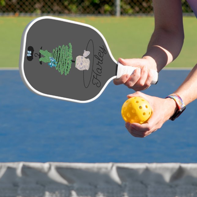 Fashion Dress Topiary Chinoiserie Ginger Jar Pickl Pickleball Paddle (Insitu)